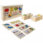 Domino animale jucarie lemn asociere4-Jucarii din Lemn si Montessori