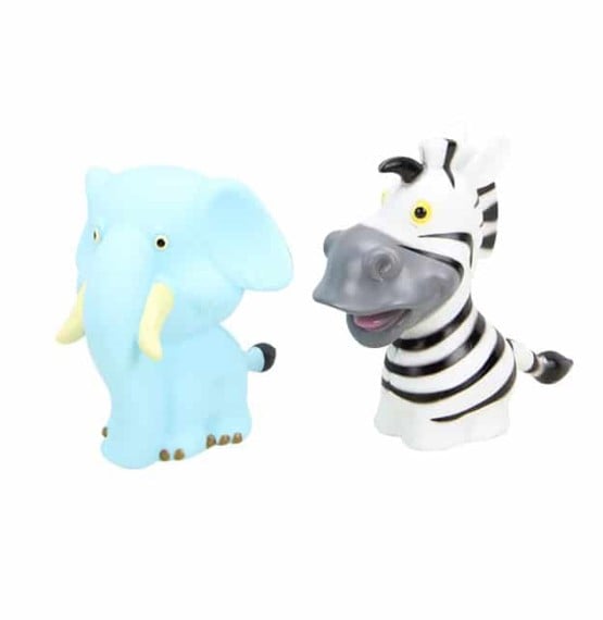 Set 2 animalute de baie cu sunet zebra elefant - HAM BEBE