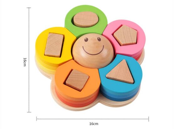 Sortator forme geometrice floare coloane simple3 - HAM BEBE