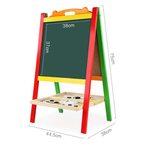 Tabla magnetica copii cu doua fete si cifre si litere ileana colors3-Table si jocuri magnetice