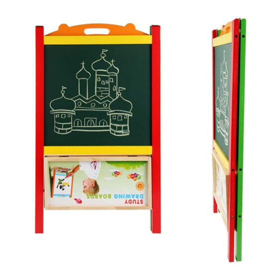 Tabla magnetica copii cu doua fete si cifre si litere ileana colors4-Table si jocuri magnetice