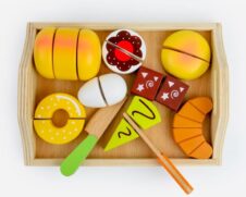 Set feliere alimente prajituri jucarie lemn2 - HAM BEBE