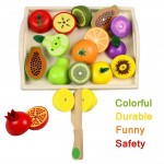 Fructe si Legume din lemn de feliat - Joc feliere alimente MSN15031-2 - HAM BEBE