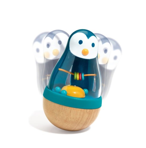 Jucarie motricitate bebe roly poly pinguin djeco2 - HAM BEBE