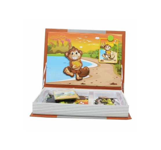 Carte magnetica animale puzzle magnetic animal spell3-Table si jocuri magnetice