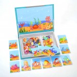 Carte magnetica joc educativ puzzle sea creatures2-Table si jocuri magnetice