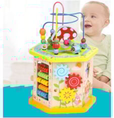 Centru activitati din lemn multifunctional 8 in 1 Ciupercuta - HAM BEBE