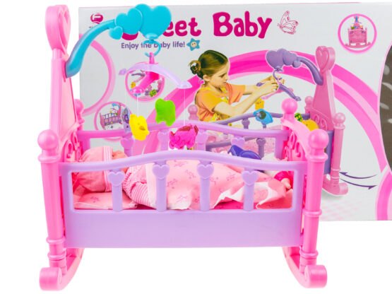 Papusa bebe cu patut balansoar leagan carusel9-Papusi si Accesorii