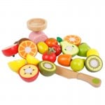 Set fructe si legume de feliat cu stand2-Bucatarii de Jucarie