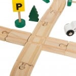 Circuit lemn cu trenulet si peisaj 48 piese3-Trenulete de jucarie