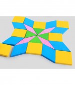 Joc puzzle tangram cu cifre si betisoare6-Jucarii din Lemn si Montessori