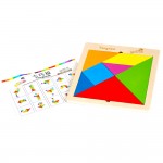 Puzzle tangram lemn mare mubei2-Jucarii din Lemn si Montessori