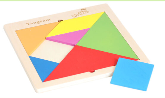 Puzzle tangram lemn mare mubei4-Jucarii din Lemn si Montessori