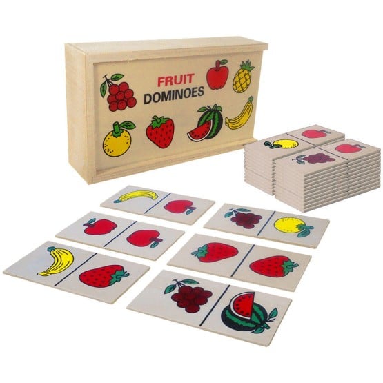 Domino fructe jucarie lemn asociere1-Jucarii din Lemn si Montessori