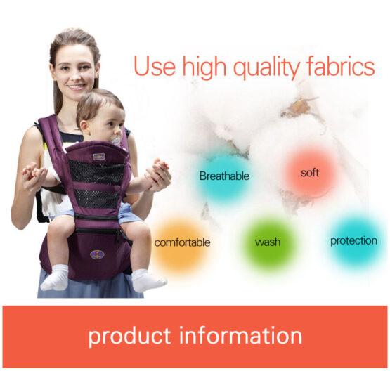 Marsupiu ergonomic bebe cu scaunel aiebao2-Hamuri si Marsupii