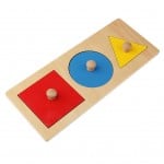 Puzzle montessori forme geometrice cu maner1-Jucarii din Lemn si Montessori