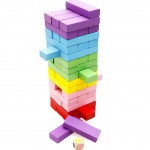 Turn jenga color 54 piese mare1-Cuburi constructie