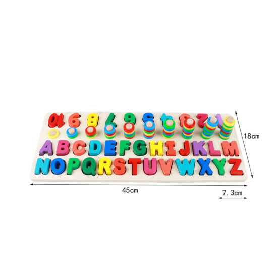 Joc lemn logarithm litere cifre numaram asocieri4-Jucarii din Lemn si Montessori