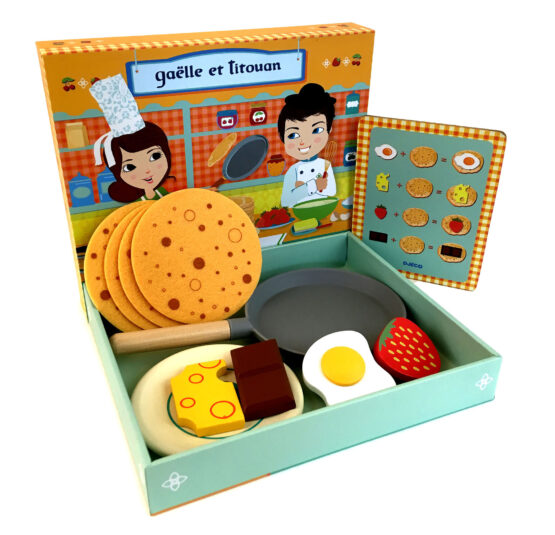 Set de joaca clatite joc lemn djeco gaelle et titouan4 - HAM BEBE