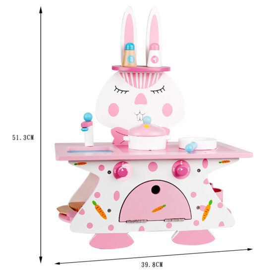 Mini-Bucatarie de jucarie din lemn RABBIT KITCHEN - HAM BEBE