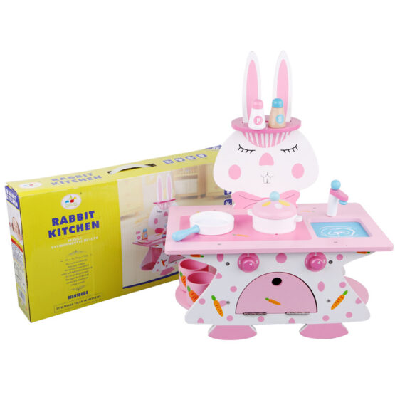 Mini-Bucatarie de jucarie din lemn RABBIT KITCHEN - HAM BEBE
