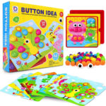 Joc mozaic Creativ mare Button Idea 12 planse si 46 butoni