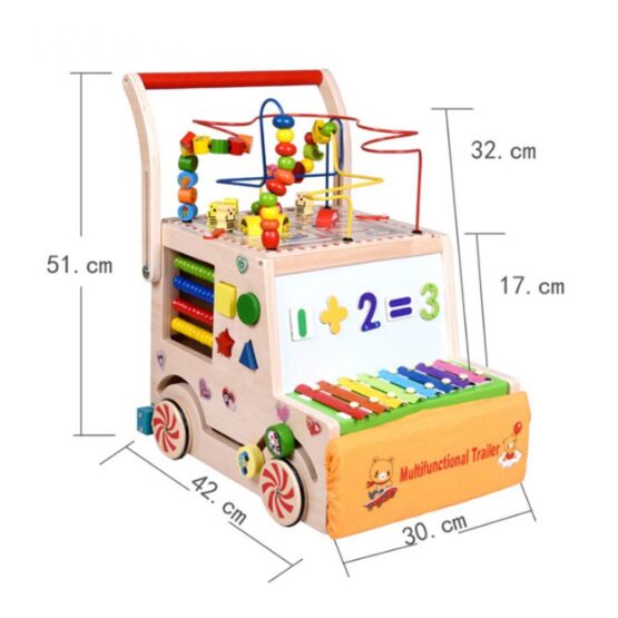 Antemergator lemn Masinuta Super Multifunctionala - HAM BEBE