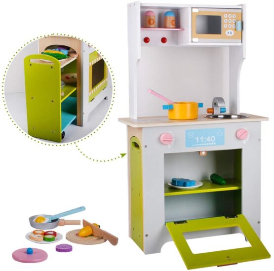 Bucatarie de jucarie din lemn 2 in 1 Combination Kitchen - HAM BEBE