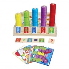 Joc educativ numaratoare si puzzle beilaluna1-Jucarii din Lemn si Montessori