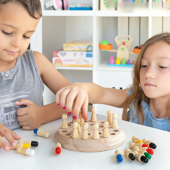 Joc memorie din lemn Memory Chess - HAM BEBE