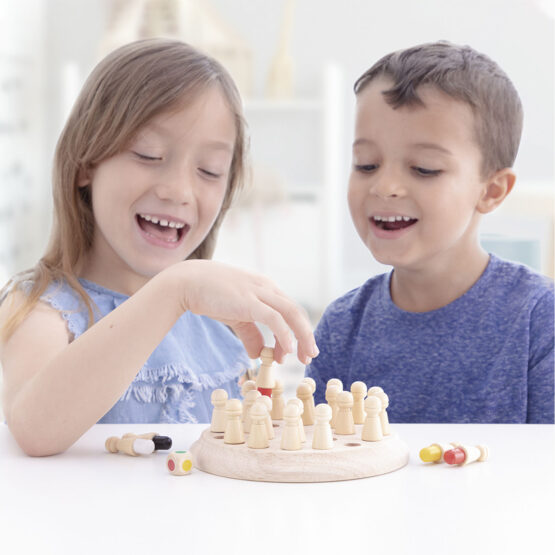 Joc memorie din lemn Memory Chess - HAM BEBE