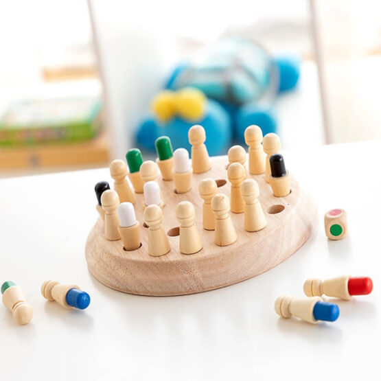 Joc memorie din lemn Memory Chess - HAM BEBE