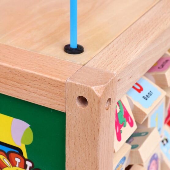 Antemergator montessori din lemn girafele jucause6-Antepremergatoare
