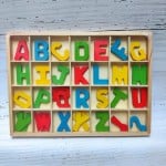 Joc lemn alfabetul mobil litere in cutiuta-Jucarii din Lemn si Montessori