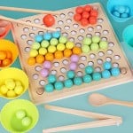 Joc montessori indemanare si asociere culori ham bebe2-Jucarii din Lemn si Montessori