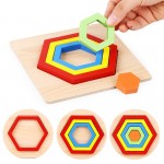 Puzzle forme geometrice rainbow montessori3-Jucarii din Lemn si Montessori