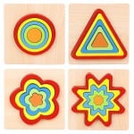 Puzzle forme geometrice rainbow montessori5-Jucarii din Lemn si Montessori