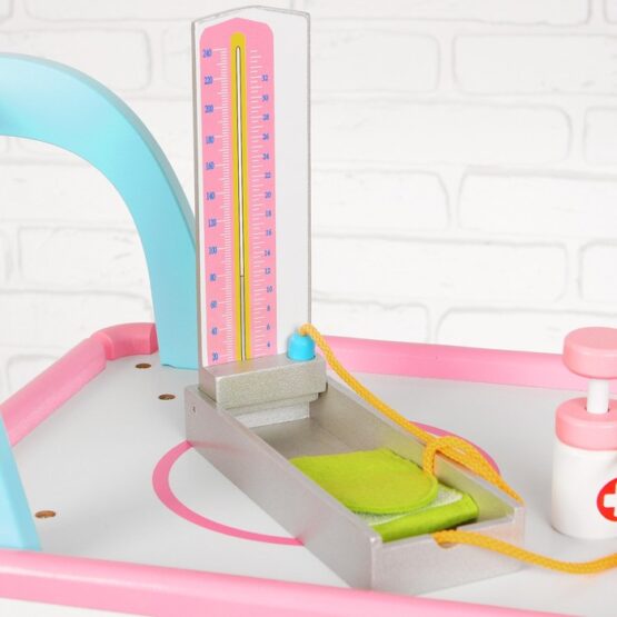 Carucior jucarie lemn Set doctor - HAM BEBE