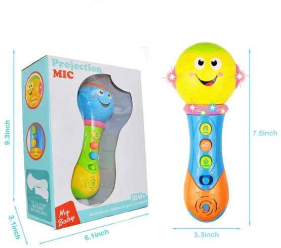Microfon de jucarie cu proiectii Projection Mic - HAM BEBE