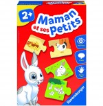 Set puzzle din doua piese carton Mama si Puiul - HAM BEBE