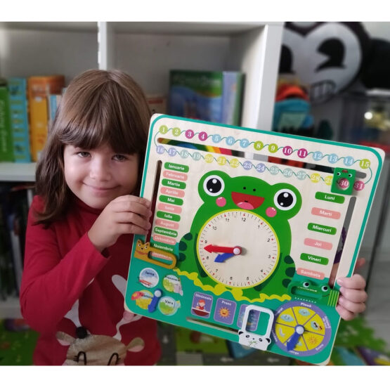 Calendar lemn educativ in romana Broscuta - HAM BEBE