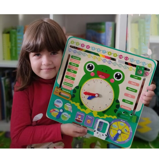 Calendar lemn educativ in romana Broscuta - HAM BEBE