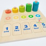 Joc montessori lemn invatare cifre culori3-Jucarii din Lemn si Montessori