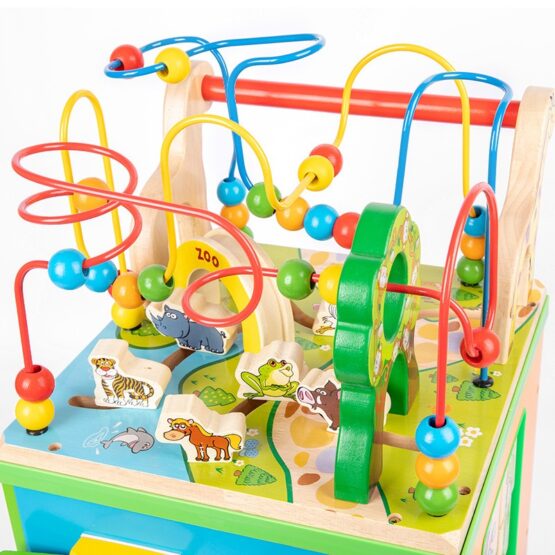 Antemergator cub gigant Montessori 7 in 1 din lemn Giraffe SBB - HAM BEBE