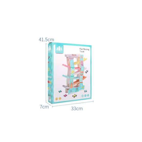 Circuit cu masinute 6 piste raliu Wisdom Blue - HAM BEBE