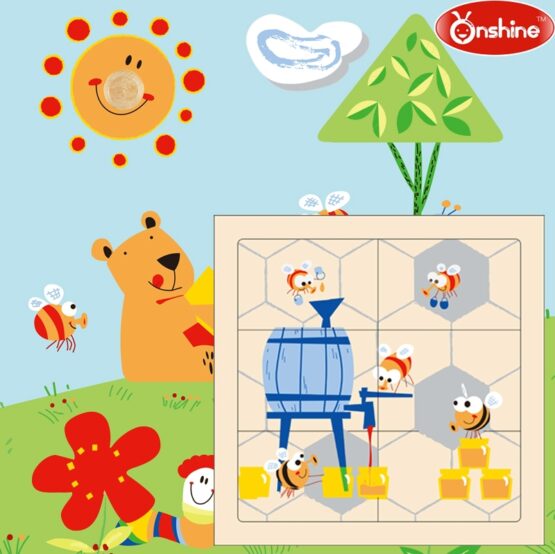 Puzzle din lemn in straturi Albinuta Onshine - HAM BEBE