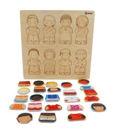 Puzzle lemn Rasele Umane Onshine - HAM BEBE