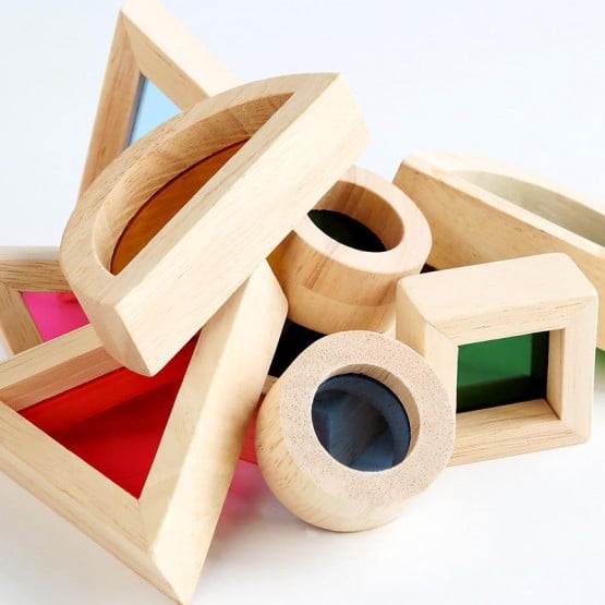 Set 24 cuburi rainbow acrilice lemn21-Jucarii din Lemn si Montessori