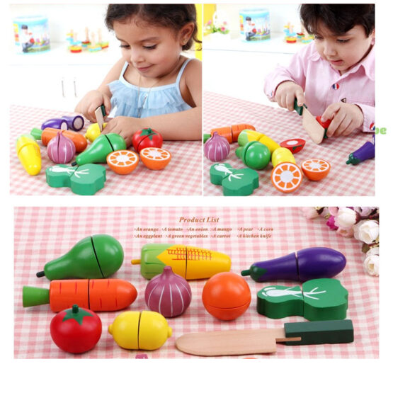 Set fructe si legume de feliat onshine 19 piese5-Bucatarii de Jucarie