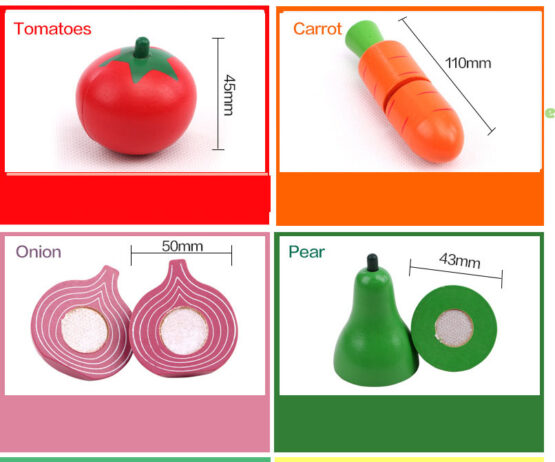 Set fructe si legume de feliat onshine 19 piese6-Bucatarii de Jucarie